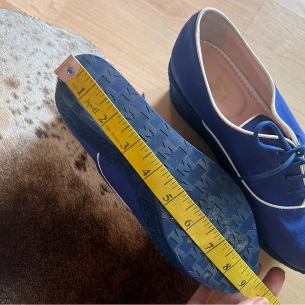 Missoni Blue Lace Up Espadrille‎ Platform Shoes Women’s Size 6